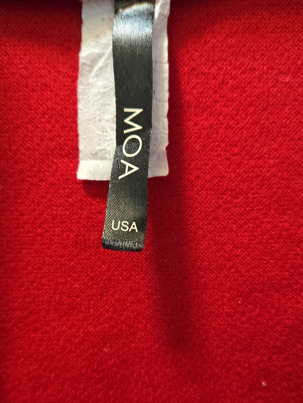 MOA USA Red Open-Front Cardigan Jacket - Picture 2 of 4